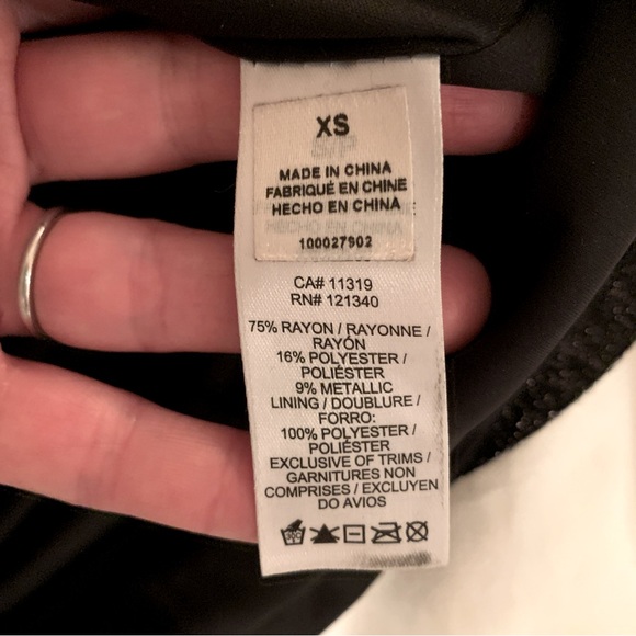 DYNAMITE Shiny Black Dress - Picture 9 of 9